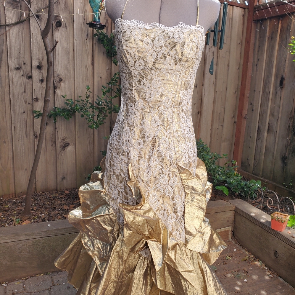 80's New Leaf California By Samir Mermaid dress